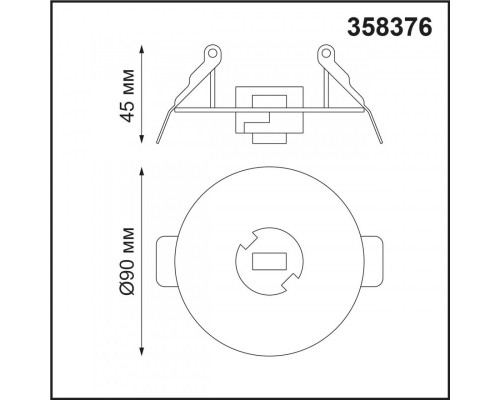 Сделать заказ База встраиваемая Novotech 358376| VIVID-LIGHT.RU