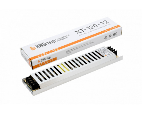 Заказать Блок питания для светодиодной ленты SWG XT-120-12| VIVID-LIGHT.RU
