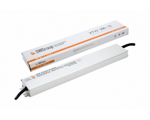 Оформить заказ Блок питания для светодиодной ленты SWG XTW-200-12| VIVID-LIGHT.RU