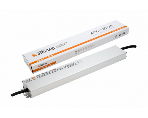 Заказать Блок питания для светодиодной ленты SWG XTW-200-24| VIVID-LIGHT.RU