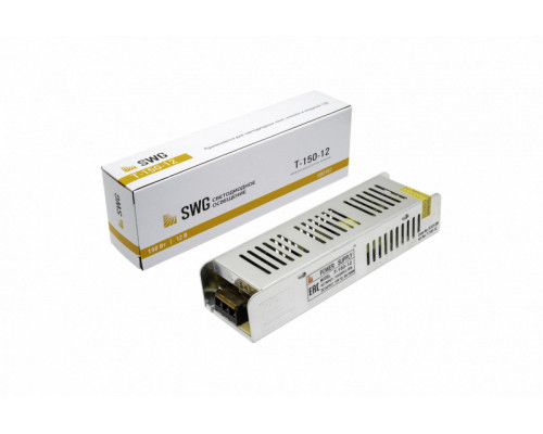 Купить Блок питания для светодиодной ленты SWG T-150-12| VIVID-LIGHT.RU