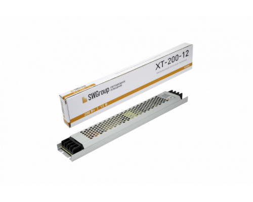 Купить Блок питания для светодиодной ленты SWG XT-200-12| VIVID-LIGHT.RU