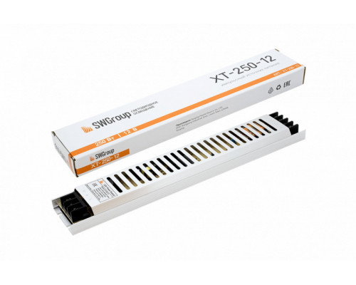 Сделать заказ Блок питания для светодиодной ленты SWG XT-250-12| VIVID-LIGHT.RU