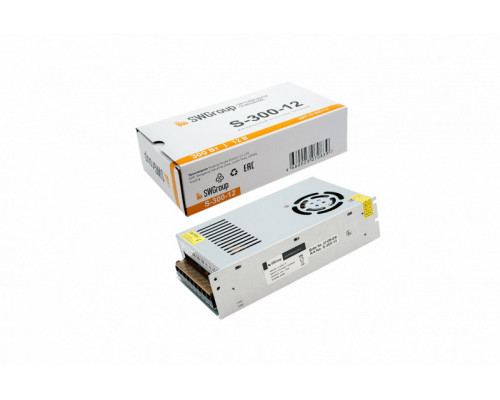 Купить Блок питания для светодиодной ленты SWG S-300-12| VIVID-LIGHT.RU