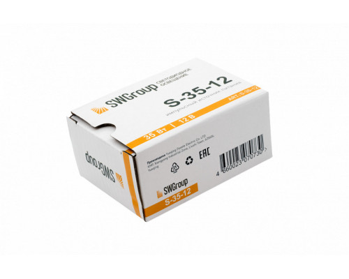 Оформить заказ Блок питания для светодиодной ленты SWG S-35-12| VIVID-LIGHT.RU