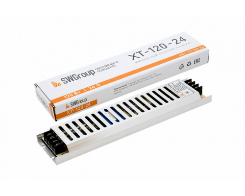 Оформить заказ Блок питания для светодиодной ленты SWG XT-120-24| VIVID-LIGHT.RU