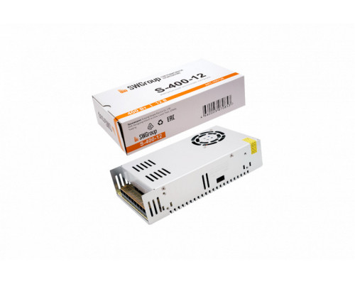 Купить Блок питания для светодиодной ленты SWG S-400-12| VIVID-LIGHT.RU