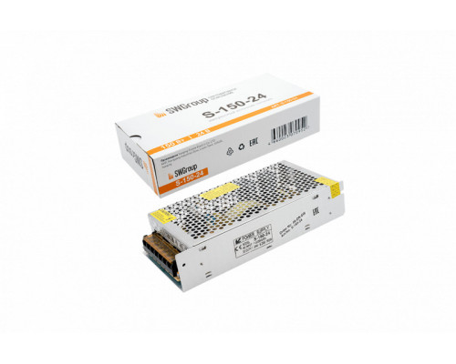 Сделать заказ Блок питания для светодиодной ленты SWG S-150-24| VIVID-LIGHT.RU