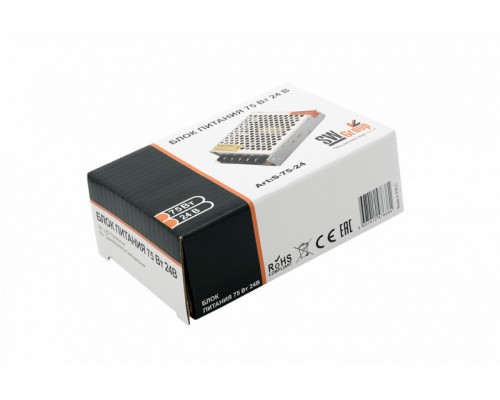 Купить Блок питания для светодиодной ленты SWG S-75-24| VIVID-LIGHT.RU