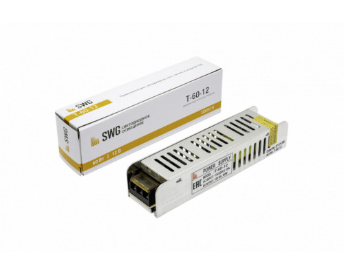 Заказать Блок питания для светодиодной ленты SWG T-60-12| VIVID-LIGHT.RU