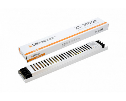 Купить Блок питания для светодиодной ленты SWG XT-200-24| VIVID-LIGHT.RU