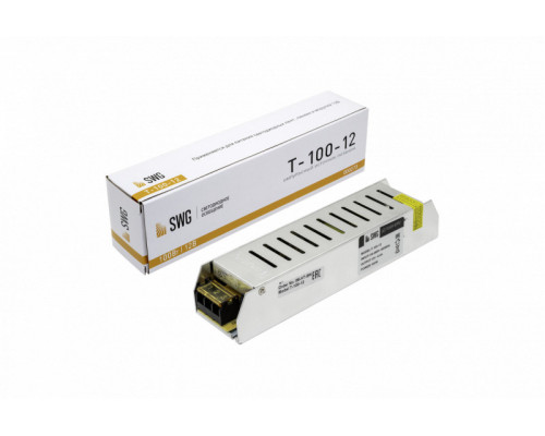 Оформить заказ Блок питания для светодиодной ленты SWG T-100-12| VIVID-LIGHT.RU