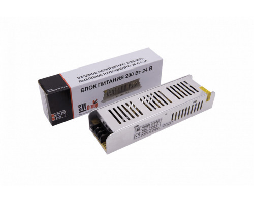 Оформить заказ Блок питания для светодиодной ленты SWG T-200-24| VIVID-LIGHT.RU