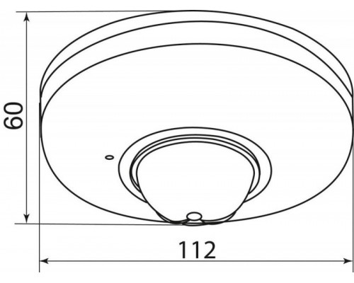 Купить Датчик движения 1200W 6m 120°(гориз.) 360°(верт.) белый SEN5/LX20B| VIVID-LIGHT.RU
