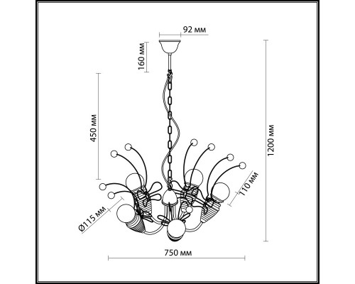 Заказать Детская люстра Odeon Light 2633/5| VIVID-LIGHT.RU