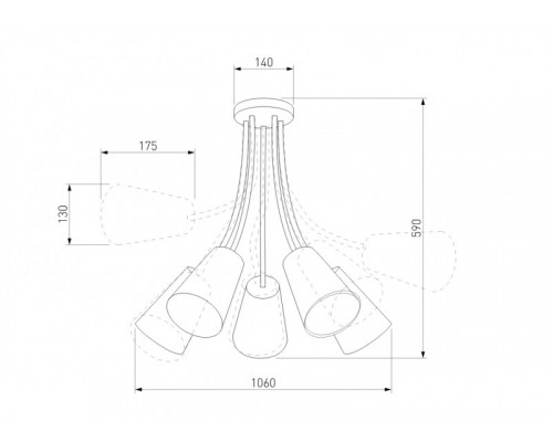 Оформить заказ Детская люстра TK Lighting 2107 Wire Colour| VIVID-LIGHT.RU