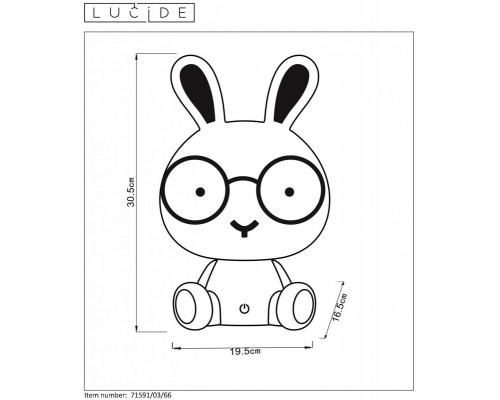 Оформить заказ Ночник детский LUCIDE 71591/03/66| VIVID-LIGHT.RU