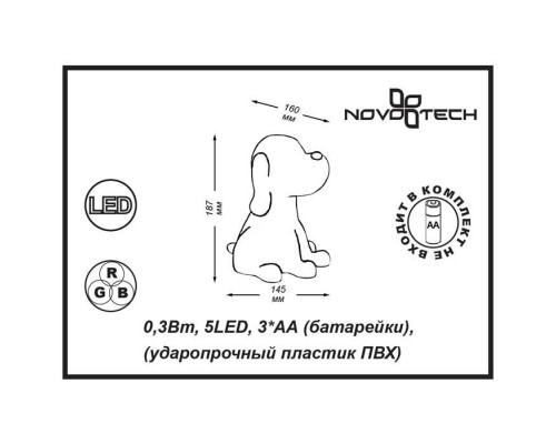 Сделать заказ Ночник детский Novotech 357337| VIVID-LIGHT.RU