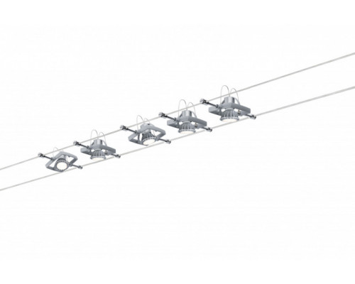 Купить 94133 Светильник струнный Set MacII Paulmann max5x10W GU5,3 Chr m 60VA Paulmann| VIVID-LIGHT.RU