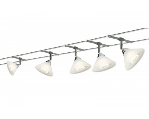 Оформить заказ Струнная система Paulmann Colmar макс.5x10Вт GU4 230/12В Хром/Сатин Металл/Стекло 94143 Paulmann| VIVID-LIGHT.RU