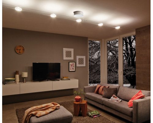 Купить 50109 Струнный светильник Smart WS BLE DiscLED I 4x4W Satin Paulmann| VIVID-LIGHT.RU