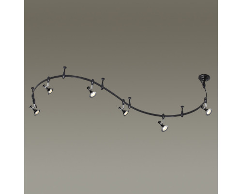 Купить 3805/42TL L-VISION ODL19 255 черный/металл Гибкий трек LED 42W 3180Лм 3000К 3000х111х260 GONZAGO ODEON LIGHT| VIVID-LIGHT.RU