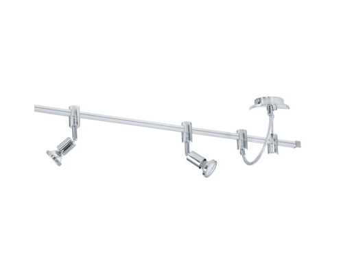 Сделать заказ 93359 Светодиод. трековая система освещения VILANOVA, 5х3W (GU10), L2000, сталь, хром, алюминий EGLO| VIVID-LIGHT.RU