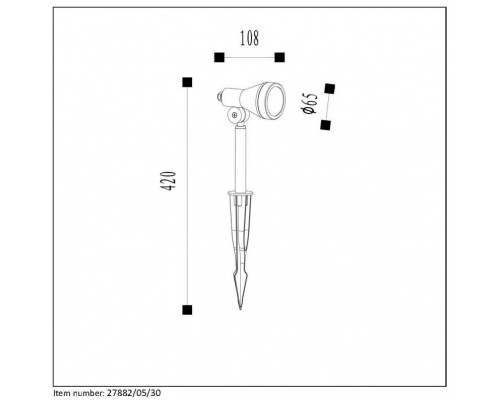 Заказать Грунтовый светильник LUCIDE 27882/05/30| VIVID-LIGHT.RU