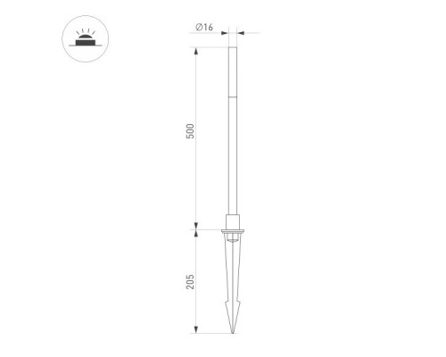 Сделать заказ Грунтовый светильник Arlight 034161| VIVID-LIGHT.RU