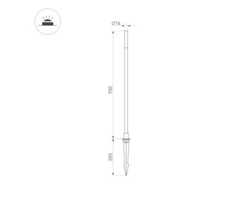 Купить Грунтовый светильник Arlight 034162| VIVID-LIGHT.RU