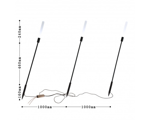 Заказать Грунтовый светильник Favourite 4048-3T| VIVID-LIGHT.RU