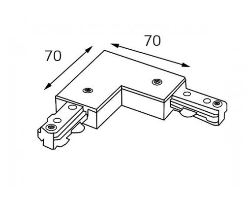Купить Коннектор MEGALIGHT WSO 74 black| VIVID-LIGHT.RU