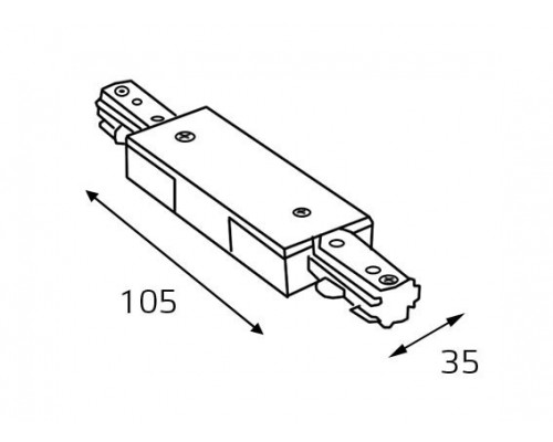 Заказать Коннектор MEGALIGHT WSO 73 black| VIVID-LIGHT.RU