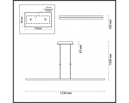 Заказать Линейный светильник Odeon Light 3869/50L| VIVID-LIGHT.RU