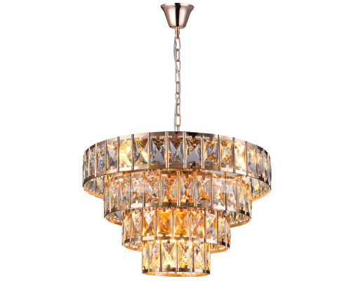 Купить Потолочная люстра Natali Kovaltseva AMANDA 81428/6C GOLD| VIVID-LIGHT.RU