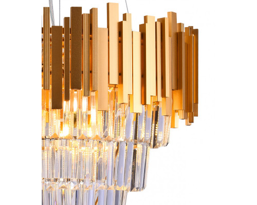 Заказать Потолочная люстра Natali Kovaltseva BELLEZZA 81427/12C GOLD| VIVID-LIGHT.RU