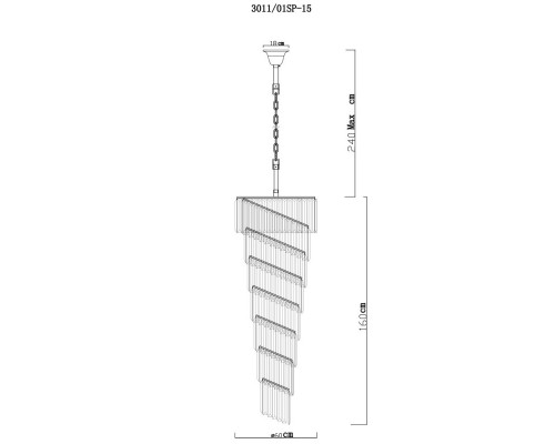 Оформить заказ Потолочная люстра Divinare 3011/01 SP-15| VIVID-LIGHT.RU