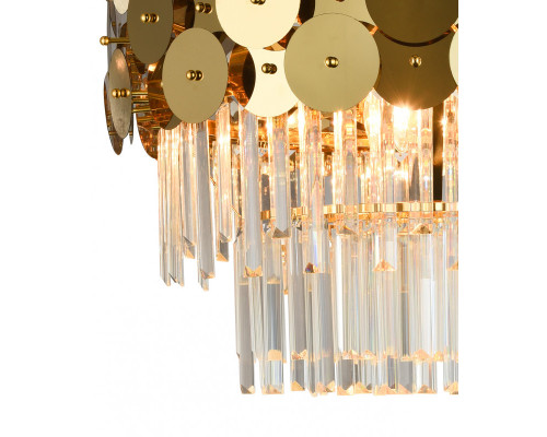 Сделать заказ Потолочная люстра Natali Kovaltseva BEYOND 76015/10C GOLD| VIVID-LIGHT.RU