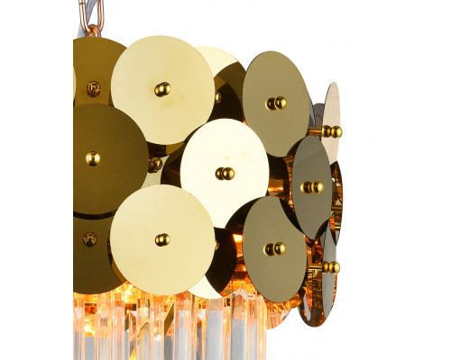 Купить Потолочная люстра Natali Kovaltseva BEYOND 76015/5C GOLD| VIVID-LIGHT.RU