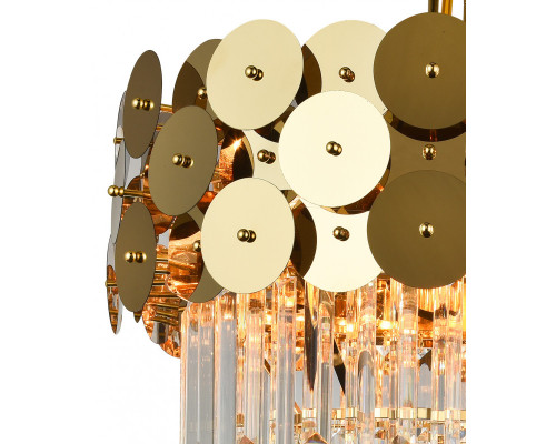 Купить Потолочная люстра Natali Kovaltseva BEYOND 76015/8C GOLD| VIVID-LIGHT.RU