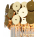 Купить Потолочная люстра Natali Kovaltseva BEYOND 76015/8C GOLD| VIVID-LIGHT.RU