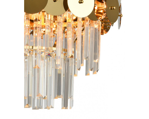 Купить Потолочная люстра Natali Kovaltseva BEYOND 76015/8C GOLD| VIVID-LIGHT.RU