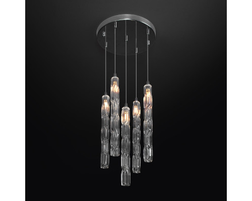 Сделать заказ Каскадная люстра Eurosvet 50381/5 хром| VIVID-LIGHT.RU