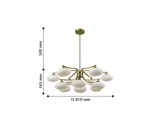 Оформить заказ Люстра на штанге Favourite 2513-13P| VIVID-LIGHT.RU