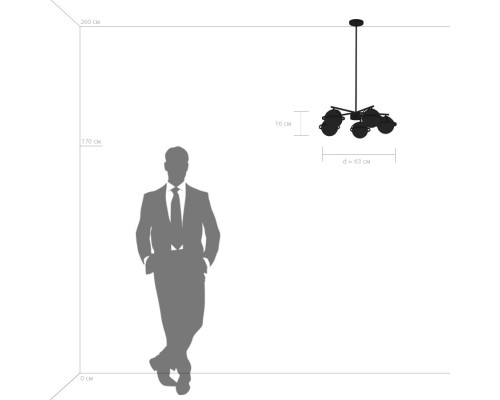 Сделать заказ Люстра на штанге Lightstar 815257| VIVID-LIGHT.RU