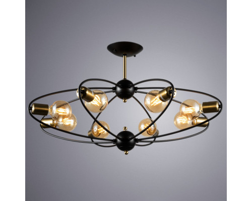 Оформить заказ Люстра на штанге ARTE Lamp A1963PL-8BK| VIVID-LIGHT.RU