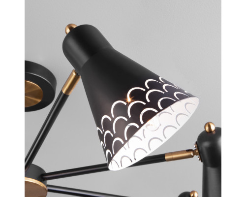 Сделать заказ Люстра на штанге Eurosvet 70100/8 черный| VIVID-LIGHT.RU