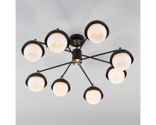 Купить Люстра на штанге Eurosvet 70106/8 черный| VIVID-LIGHT.RU