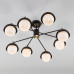 Купить Люстра на штанге Eurosvet 70106/8 черный| VIVID-LIGHT.RU