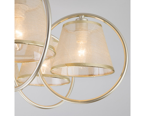 Оформить заказ Люстра на штанге Eurosvet 60093/8 перламутровое золото| VIVID-LIGHT.RU